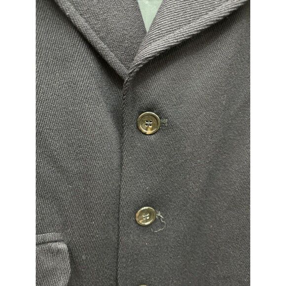 Coach Navy Blue Single Breasted Wool Pea Coat Fully Lined XL Men Lined Pockets - Picture 5 of 11
